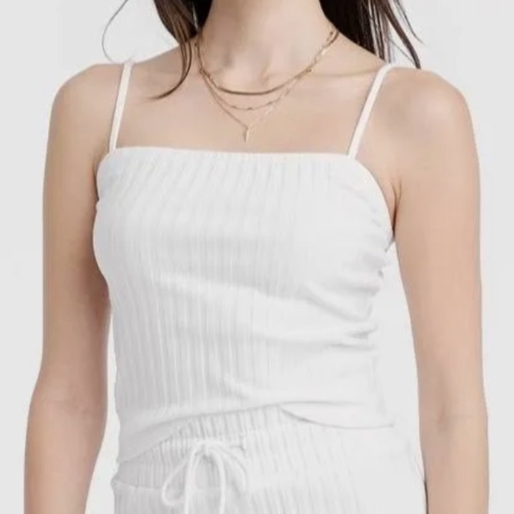 Universal Thread White Ribbed Tank Top - Picture 11 of 11
